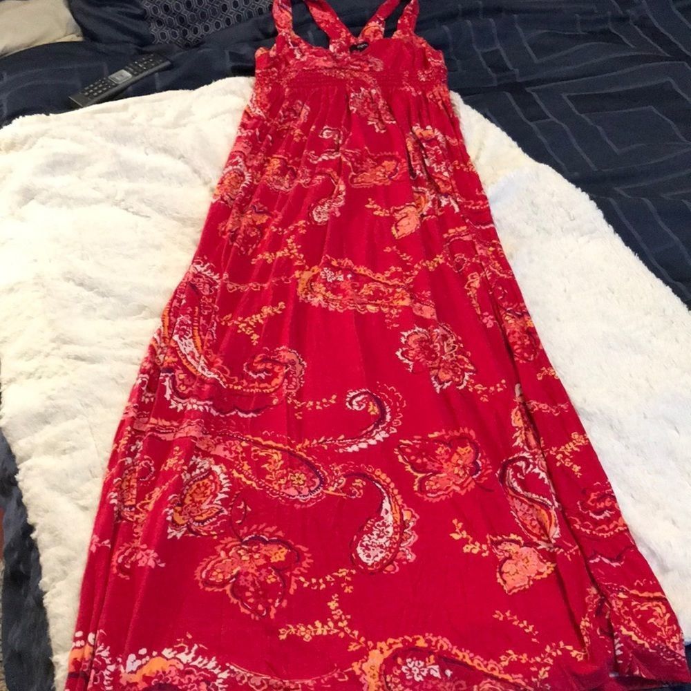 Cute red Express maxi dress